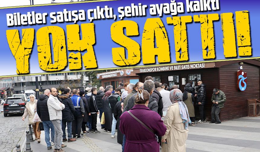 Trabzon’da Derbi Ateşi! Biletler Kapış Kapış, Şehir Kilitlendi