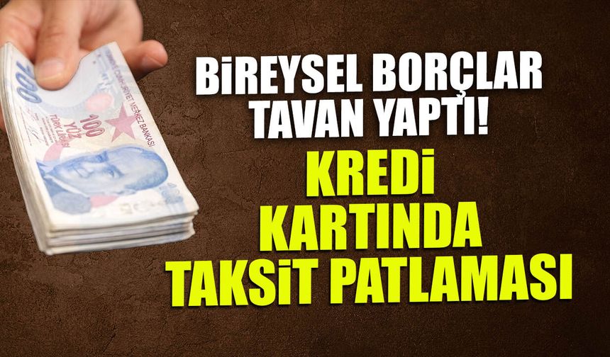 Bireysel Borçlar Tavan Yaptı! Kredi Kartlarında Taksit Patlaması...