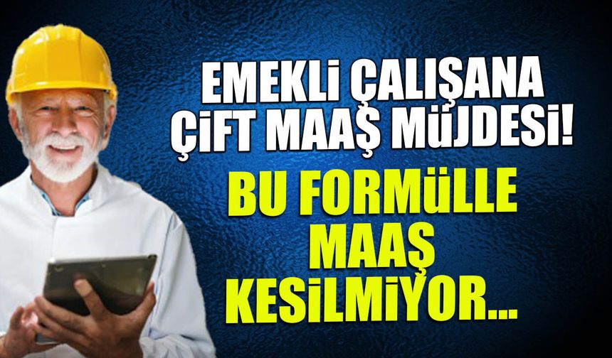 Emekli Çalışana Çift Maaş Müjdesi: Bu Formülle Maaş Kesilmiyor