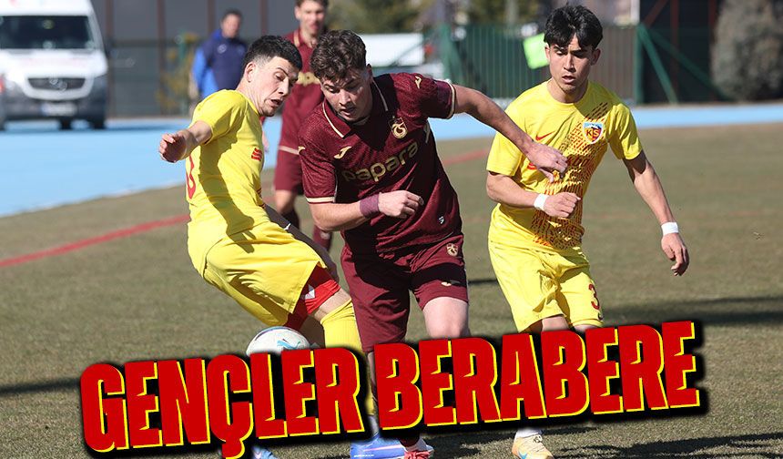 Trabzonspor U19 Kayseri’de Galibiyeti Kaçırdı! İki Farklı Öne Geçti, Son Dakikalarda Yakalandı