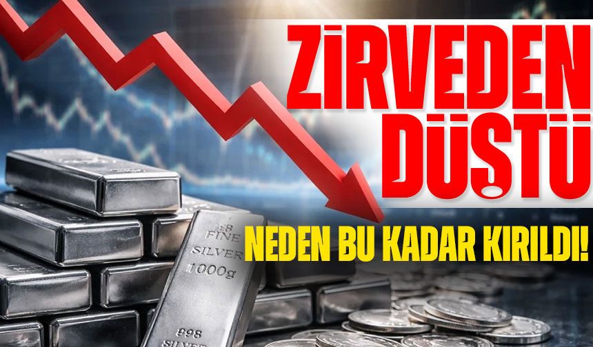 Gümüşte Şok Düşüş! Zirveden %44 Geriledi, Gözler Yeni Kırılmada