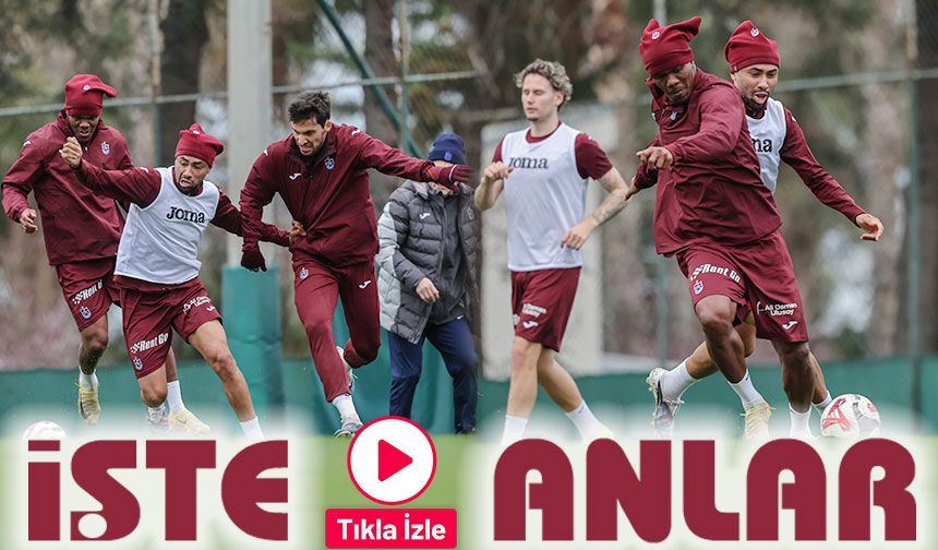 Trabzonspor’da Derbi Öncesi Moral Şov! Kritik Maç Öncesi Dikkat Çeken Görüntüler