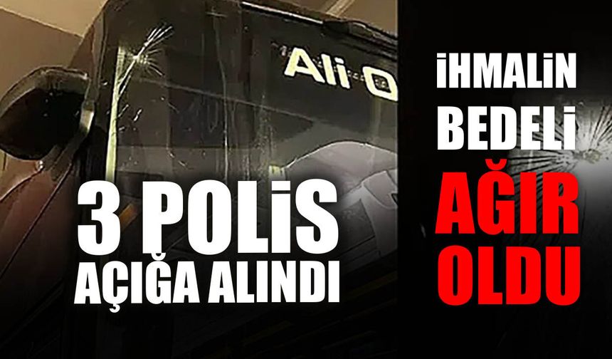 Samsun'da Trabzonspor Otobüsüne Saldırıda İhmalin Bedeli Ağır Oldu! 3 Polis Açığa Alındı