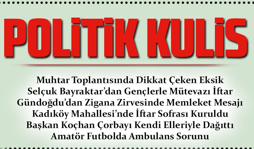 Muhtar Toplantısında Dikkat Çeken Eksik