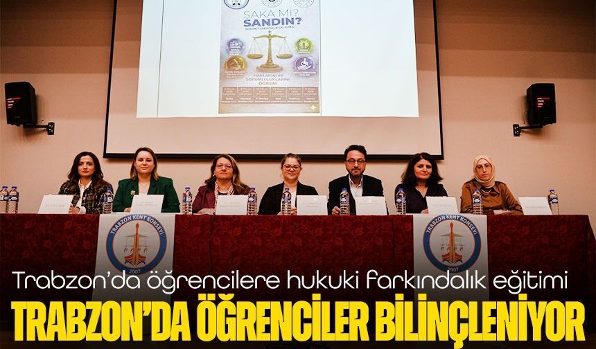 “Şaka mı Sandın?” programı başladı: Trabzon’da öğrenciler bilinçleniyor