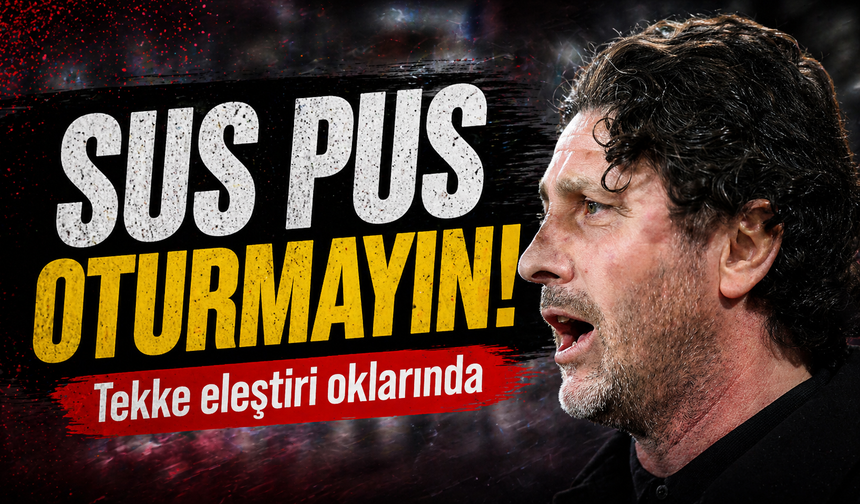 Trabzonspor’da Teknik Adam Tekke ve kenar yönetimi eleştiri oklarının hedefinde;" Sus Pus Oturmayın"