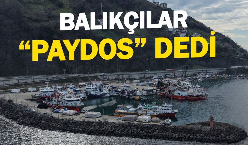 Trabzon'da Balıkçılar "Paydos" Dedi