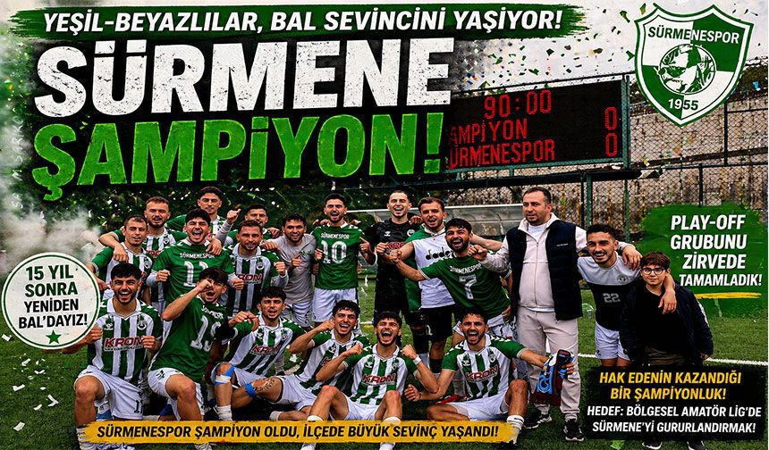 15 YIL SONRA GELEN ZAFER! SÜRMENESPOR YENİDEN BAL’DA