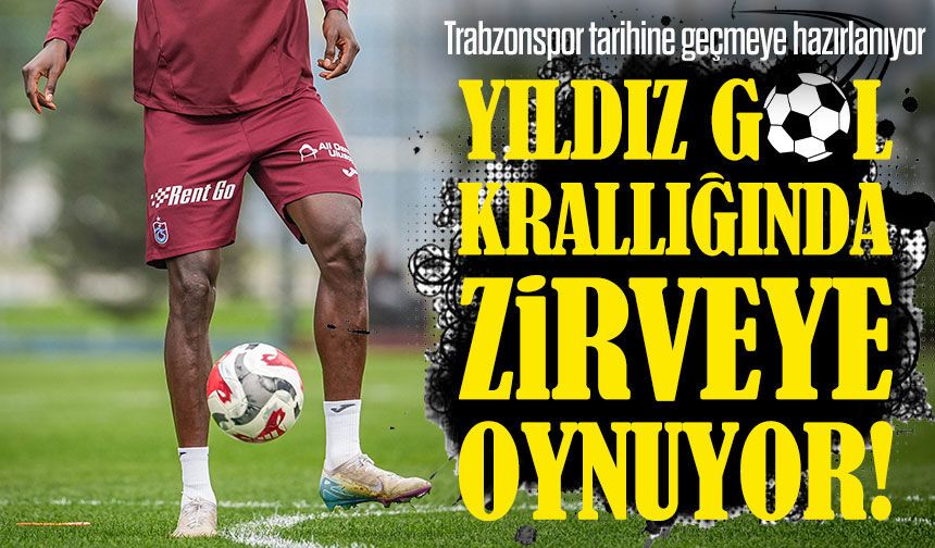 Fırtına'nın Gol Makinesi Trabzonspor tarihine geçmeye hazırlanıyor; Rekor kapıda