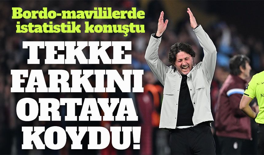 Trabzonspor Fatih Tekke ile yeniden zirve yarışına nasıl döndü; Tekke Farkını Ortaya Koydu!