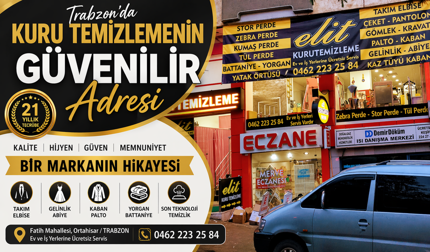 21 Yıldır Değişmeyen Kalite! Trabzon’da Kuru Temizlemenin Güvenilir Adresi