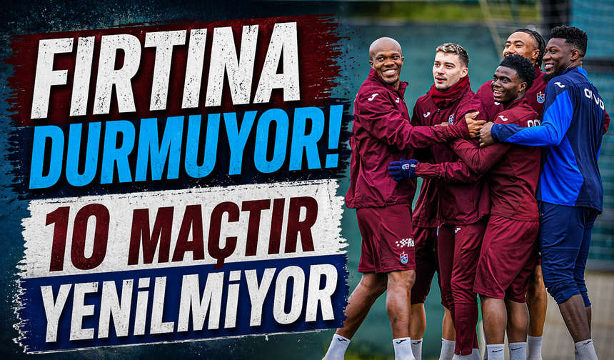 Trabzonspor, ligde yaşadığı puan kayıplarına rağmen son 10 maçta mağlubiyet yüzü görmedi