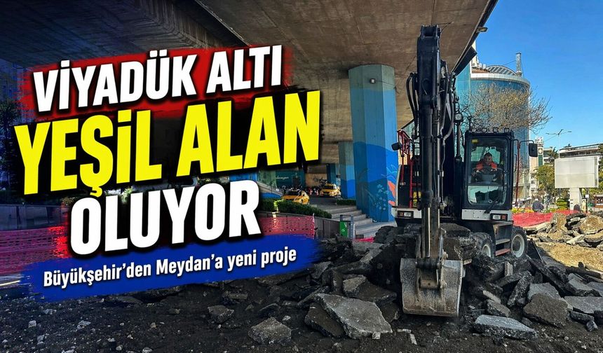 Trabzon’da şehir merkezine nefes aldıracak yeni dinlenme alanı; Viyadük altı yeşil alan oluyor