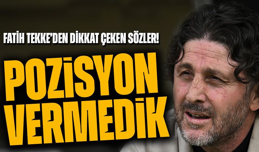 Alanyaspor deplasmanında alınan beraberliğin ardından Fatih Tekke’den Dikkat Çeken Sözler!