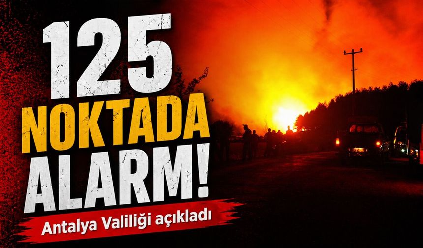 Antalya’da orman yangınlarına karşı 125 noktada alarm