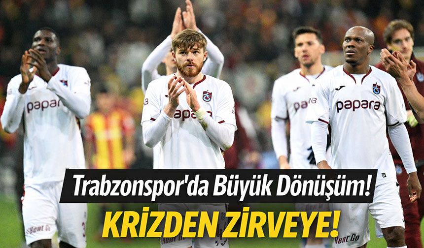 Trabzonspor’da Büyük Dönüşüm! Fırtına Zirve Yarışının En Güçlü Adayı