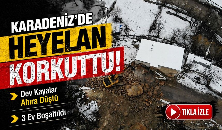 Karadeniz de Facianın Eşiğinden Dönüldü Kayalar Ahıra Düştü; 3 Ev Boşaltıldı