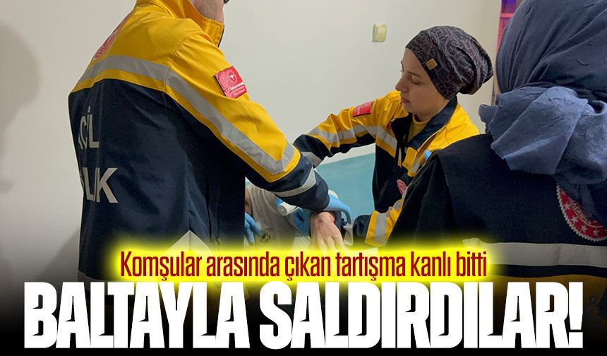 Samsun’da baltalı saldırı: Babasını kurtardı, kendisi yaralandı
