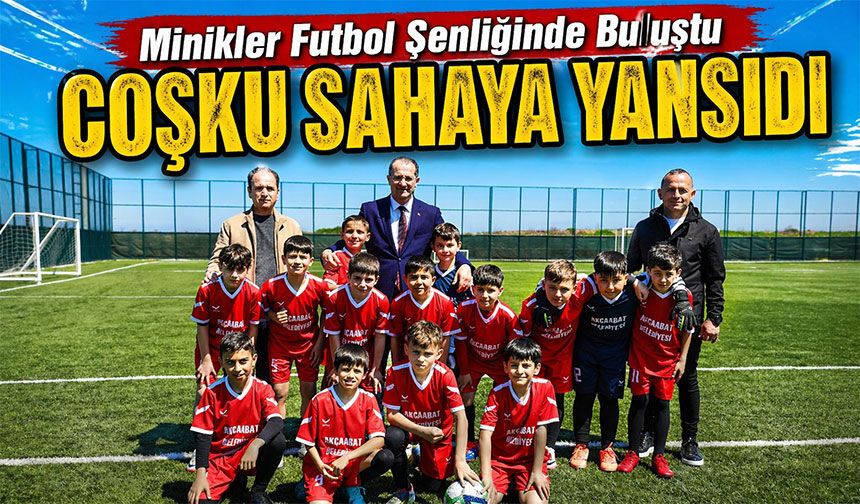 Akçaabat’ta 23 Nisan Coşkusu Sahaya Taştı! Minikler Futbol Şenliğinde Buluştu
