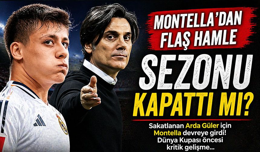 A Milli Takım cephesinde alarm verildi. Montella, Arda için ne düşünüyor?