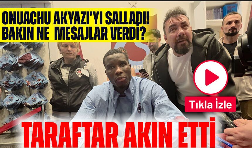 Trabzonspor’un gol yükünü çeken Paul Onuachu, Akyazı’da taraftarla buluştu. Bakın ne mesajlar verdi