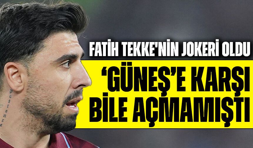 Trabzonspor’da yeniden doğan Ozan Tufan, Fatih Tekke’nin Jokeri Sahneye Çıktı