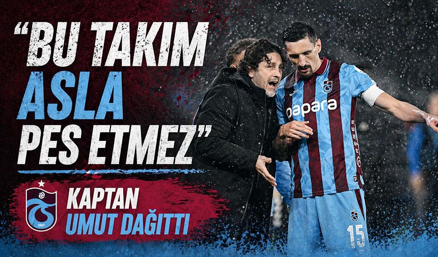 Son saniyede gelen gole rağmen konuşan kaptan, Trabzonspor’un geleceği için umut dağıttı