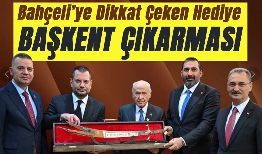 Trabzonspor’dan Ankara Çıkarması: Bahçeli’ye Dikkat Çeken Hediye