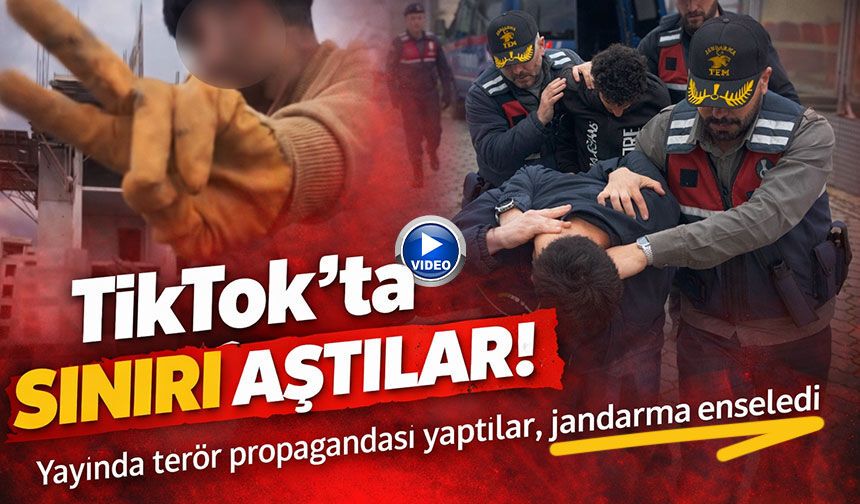 TikTok’ta sınırı aştılar! Yayında terör propagandası, jandarma enseledi