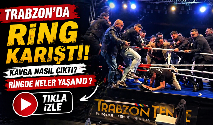 Trabzon’da boks maçında kavga nasıl çıktı? Ringde neler yaşandı?