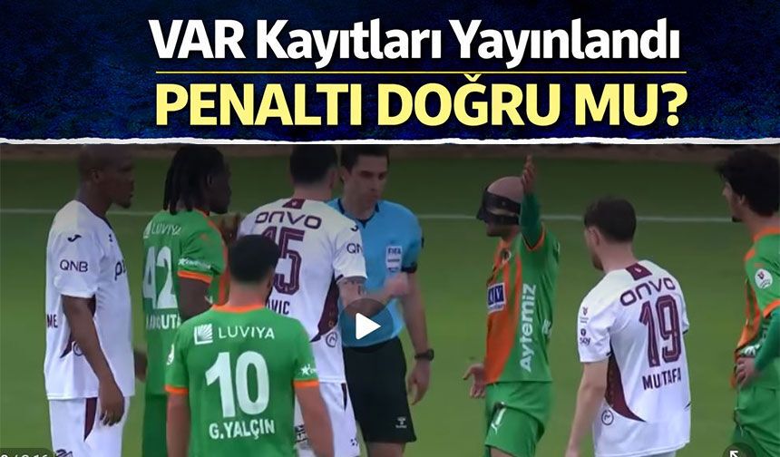 VAR Kayıtları Yayınlandı: Trabzonspor Maçının Hakem - VAR Diyalogları Belli Oldu!