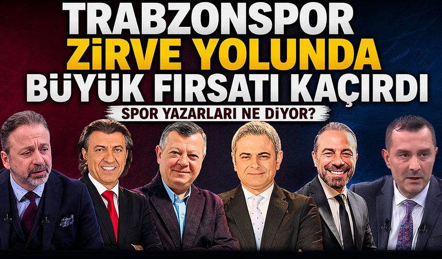 Trabzonspor Zirve Yolunda Büyük Fırsatı Kaçırdı