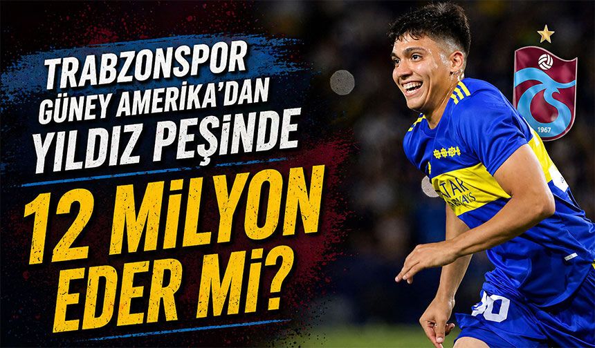 Zeballos Bombası! Trabzonspor Güney Amerika’dan Yıldız Peşinde