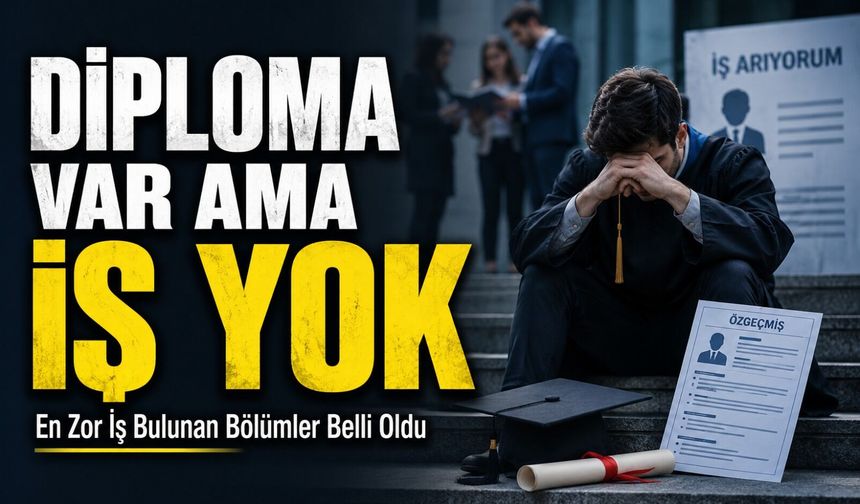 Diploma Var Ama İş Yok: En Zor İş Bulunan Bölümler Belli Oldu