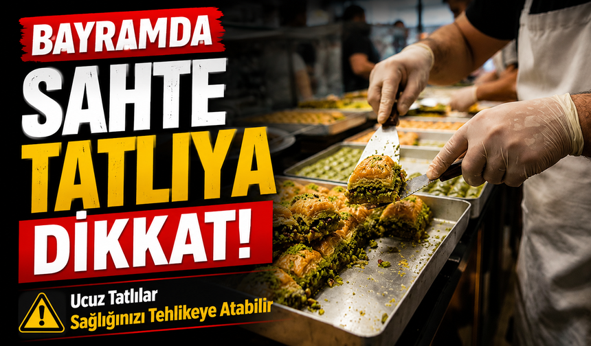 Bayramda Sahte Tatlıya Dikkat!; Ucuz Tatlılar Sağlığınızı Tehlikeye Atabilir