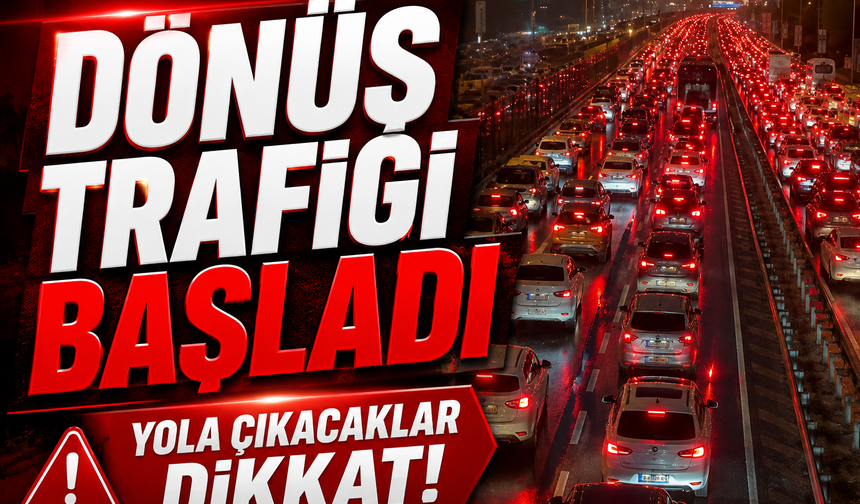 Tatil Dönüşü Trafiği Başladı: Anadolu Otoyolu’nda Akıcı Yoğunluk