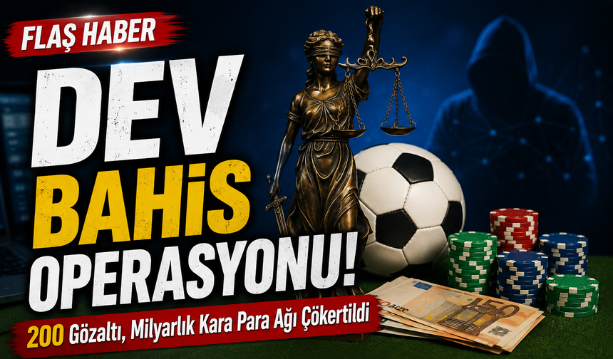 Adana’da Dev Bahis Operasyonu! 200 Gözaltı, Milyarlık Kara Para Ağı Çökertildi