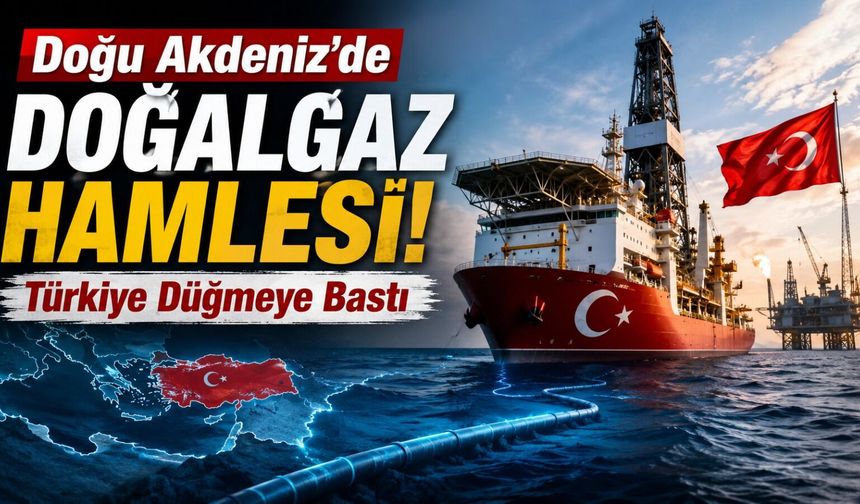 Doğu Akdeniz'de Doğalgaz Hamlesi! Türkiye Düğmeye Bastı