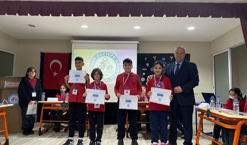 Boztepe İlkokulu’nda beyin fırtınası: Madalya Yarışı