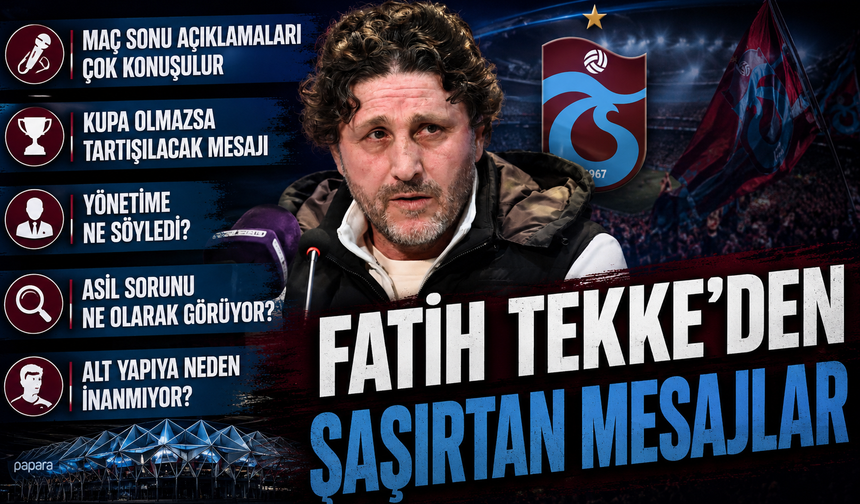Fatih Tekke’nin Sözleri Trabzonspor Camiasını Karıştırdı! Galibiyetin Önüne Geçen Açıklamalar