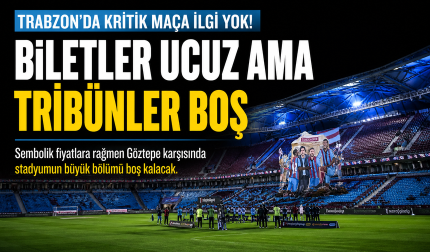 Trabzon’da Kritik Maça İlgi Yok! Tribünler Neden Dolmuyor?