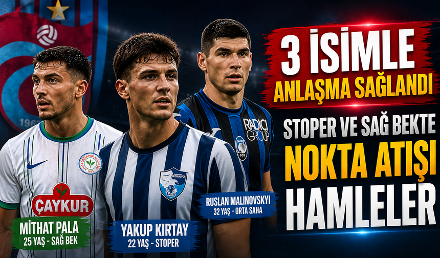 Trabzonspor Transferde Vitesi Yükseltti! 3 İsimle Anlaşma Sağlandı