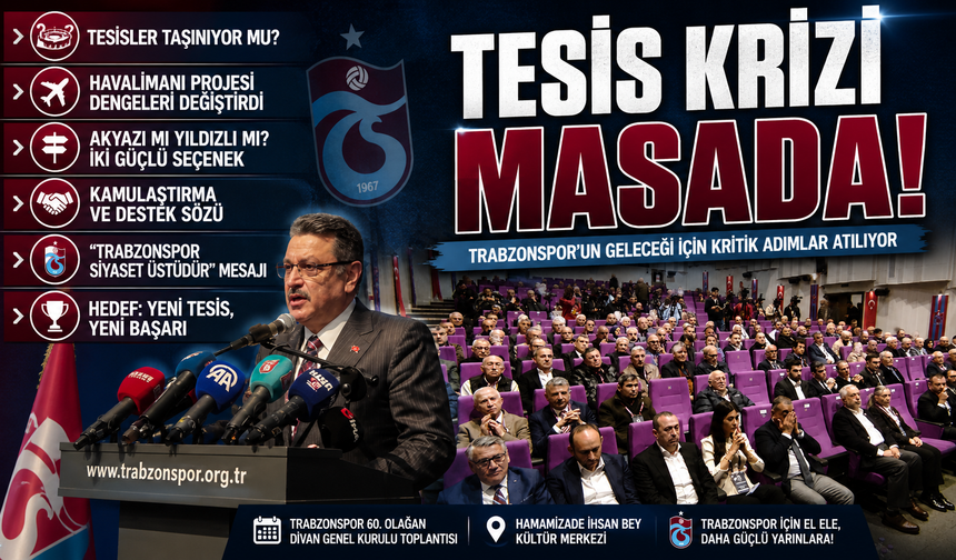 Trabzonspor’da Tesis Krizi Masada! Yeni Adres İçin Kritik Zirve