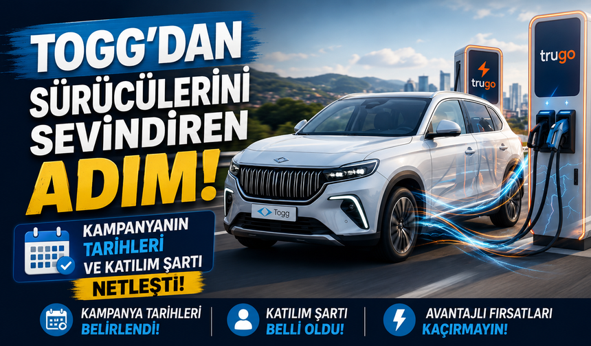Togg Ücretsiz Şarj Kampanyası Başlattı