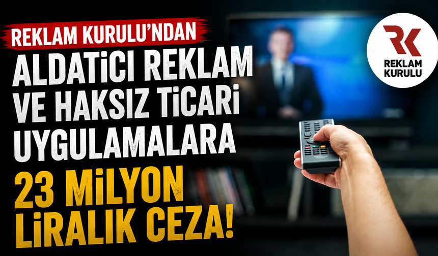 Aldatıcı Reklamlara 23 Milyon Liralık Ceza