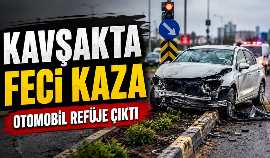 Samsun-Ankara Kara Yolunda Feci Kaza: Otomobil Refüje Çıktı