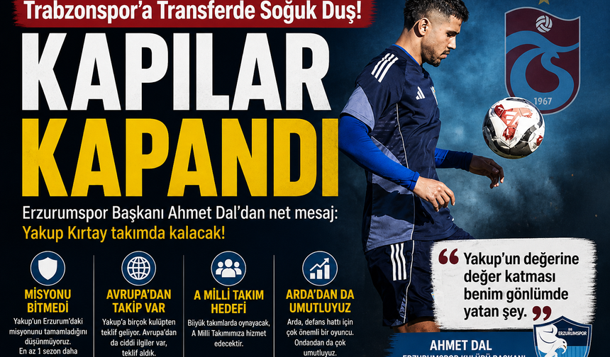 Trabzonspor’a Transferde Soğuk Duş! Kapılar Kapandı