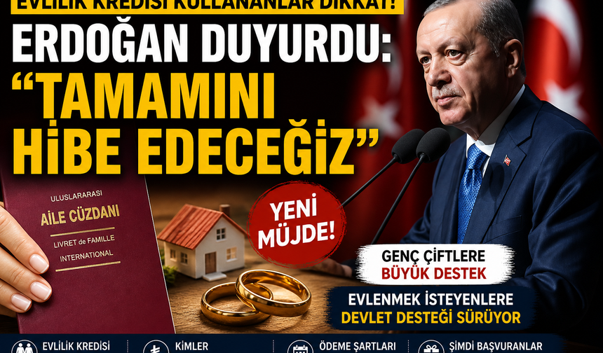 Evlilik Kredisi Alanlara Büyük Müjde! İkinci Çocukta Borç Siliniyor