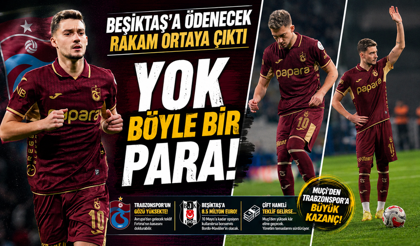Trabzonspor’dan Muçi Planı! Beşiktaş’a Ödenecek Rakam Ortaya Çıktı