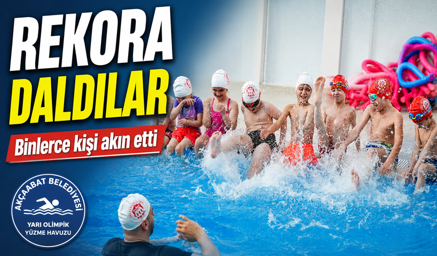 Akçaabat’taki Yüzme Havuzu Rekor Kırdı! 3 Ayda Binlerce Kişi Akın Etti
